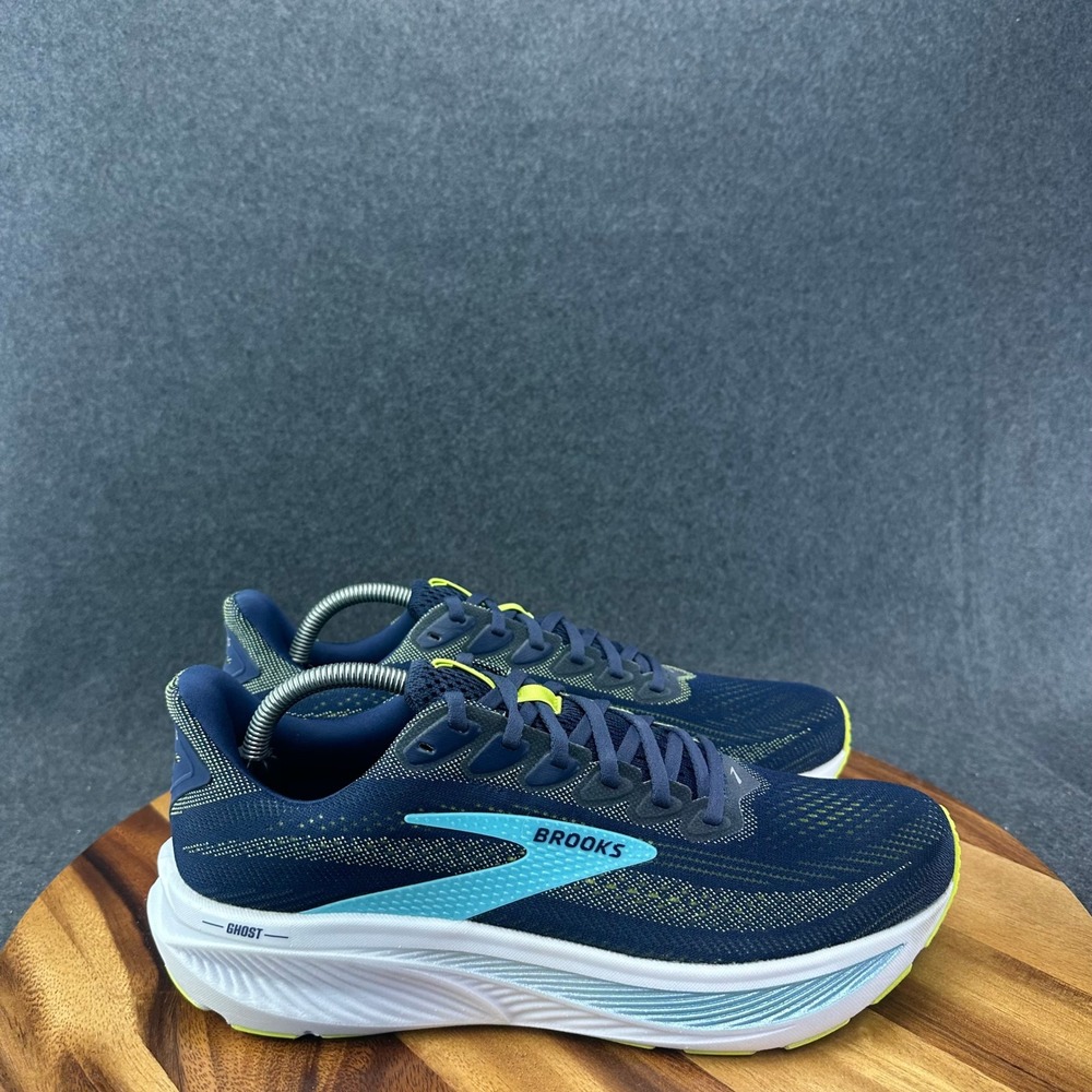 Brooks 1104421D414 Mens Size 10.5 Navy Ghost 17 Neutral DNA LOFT Running Shoes